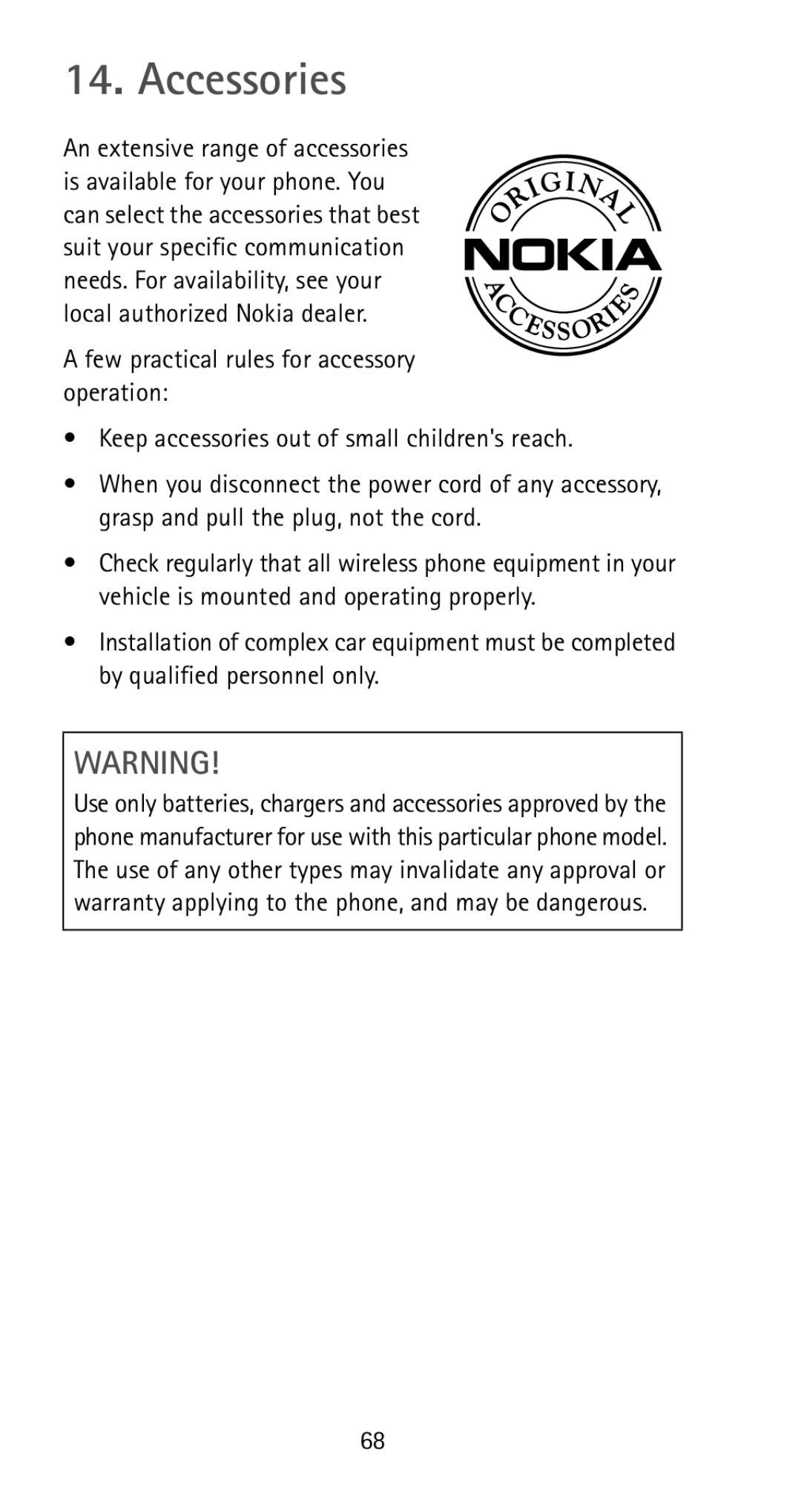 Nokia 5170i manual Accessories 