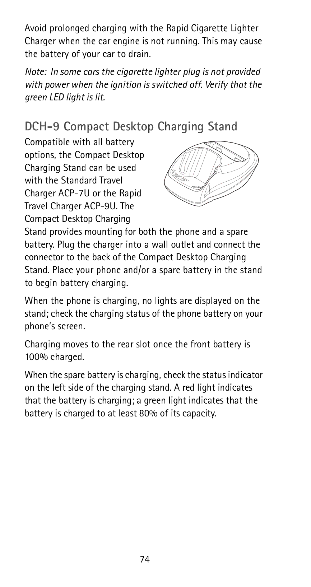 Nokia 5170i manual DCH-9 Compact Desktop Charging Stand 