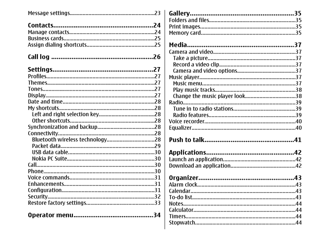 Nokia 5310 manual Settings, Message settings 