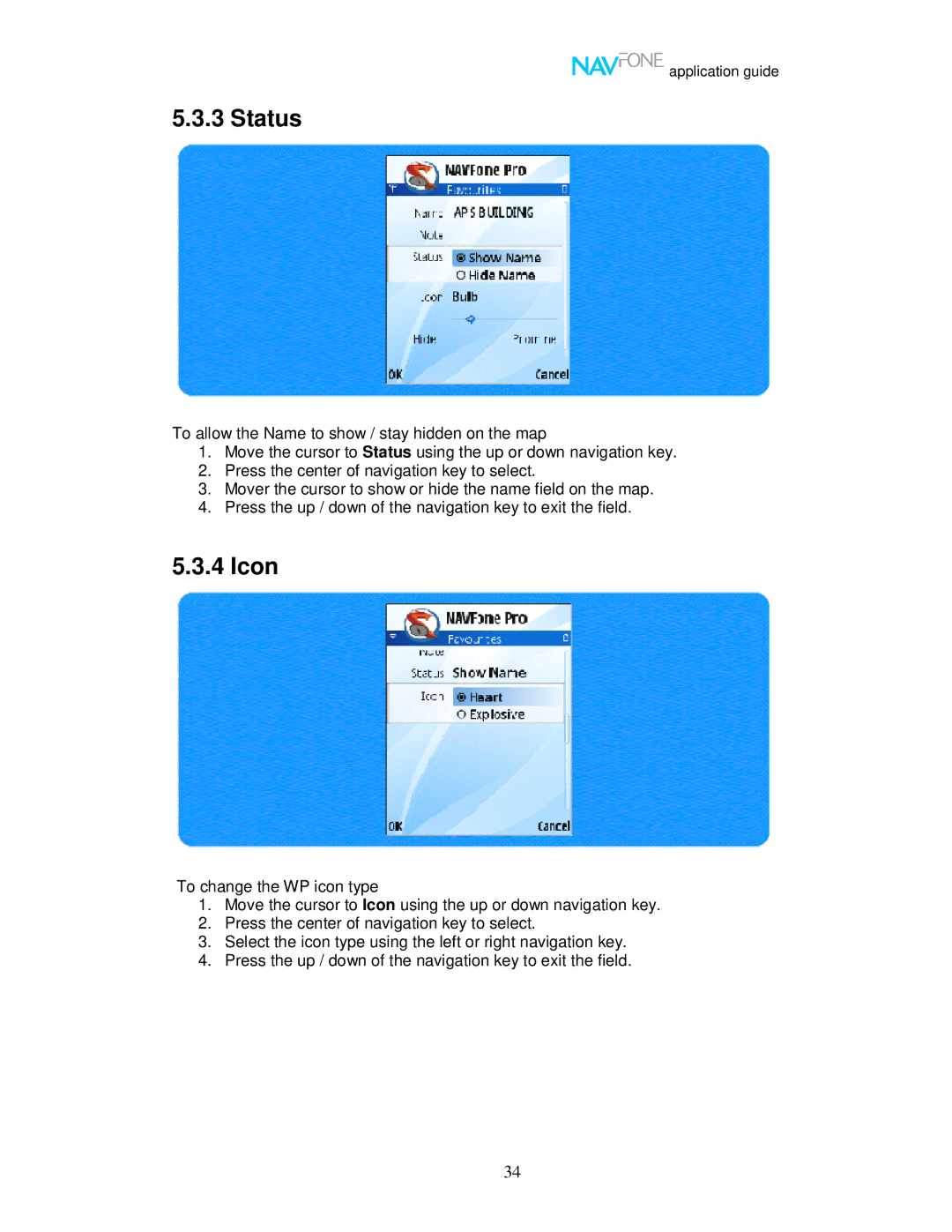 Nokia 60 user manual Status, Icon 