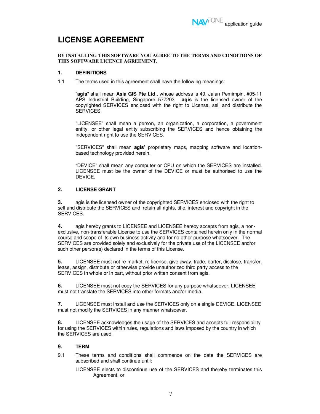 Nokia 60 user manual License Agreement 