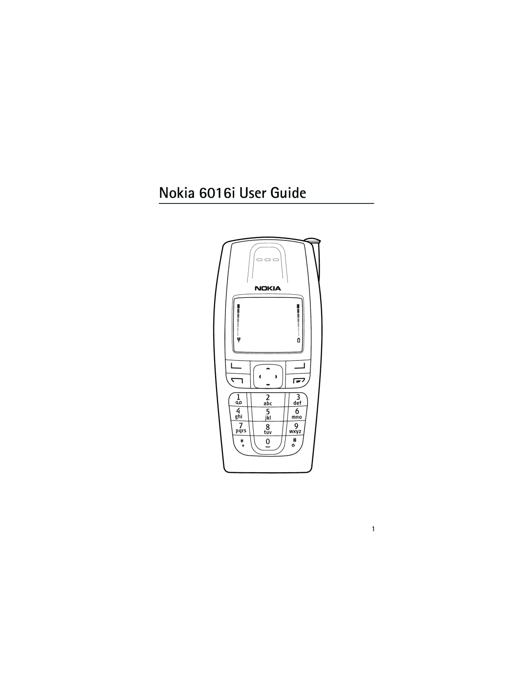 Nokia manual Nokia 6016i User Guide 