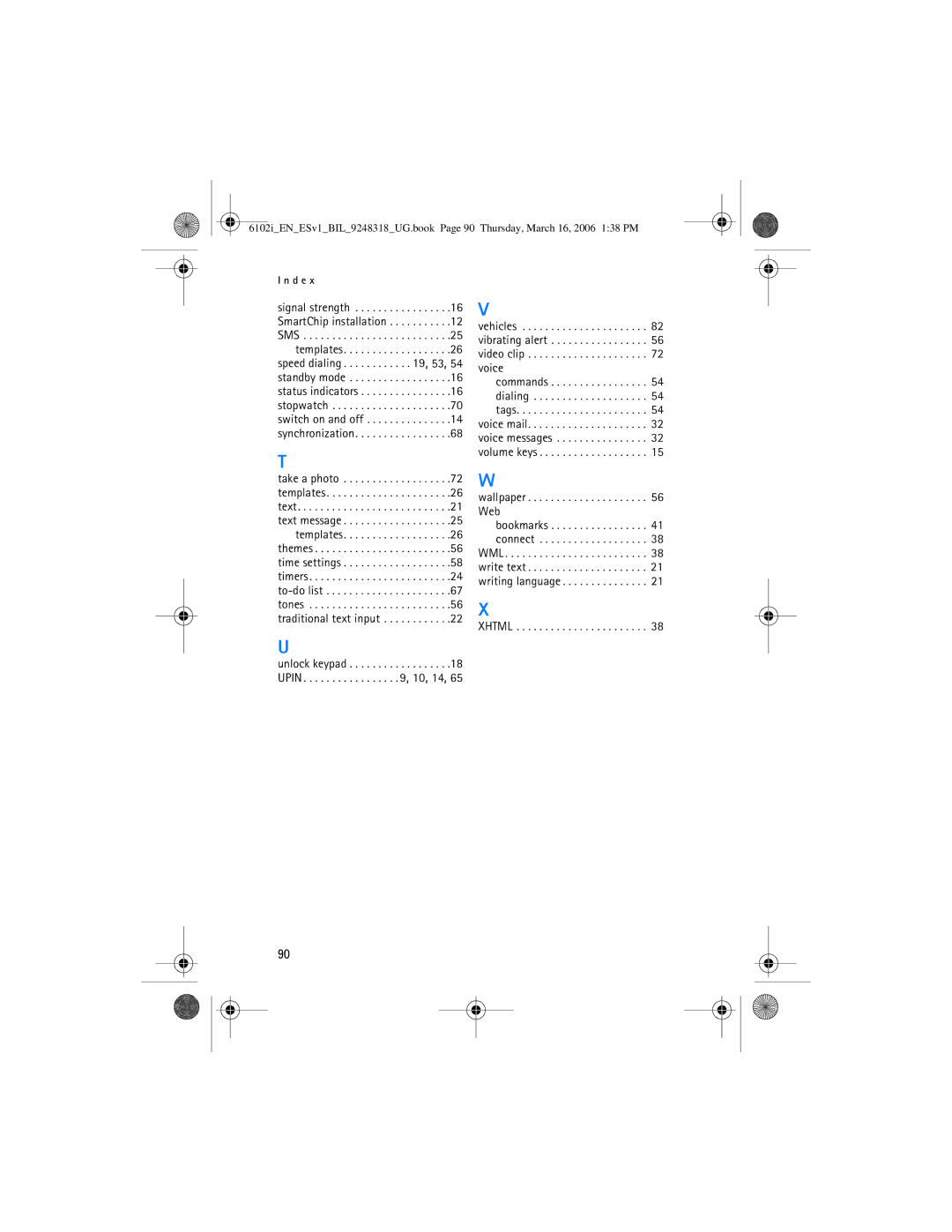 Nokia 6102i manual Xhtml 