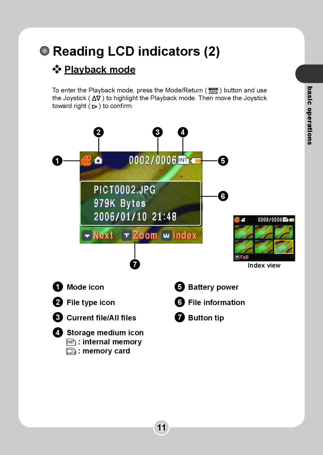 Nokia 6108 manual Playback mode 