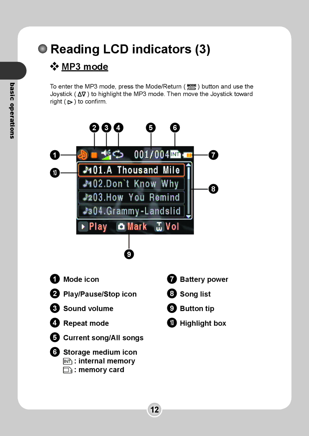 Nokia 6108 manual MP3 mode 