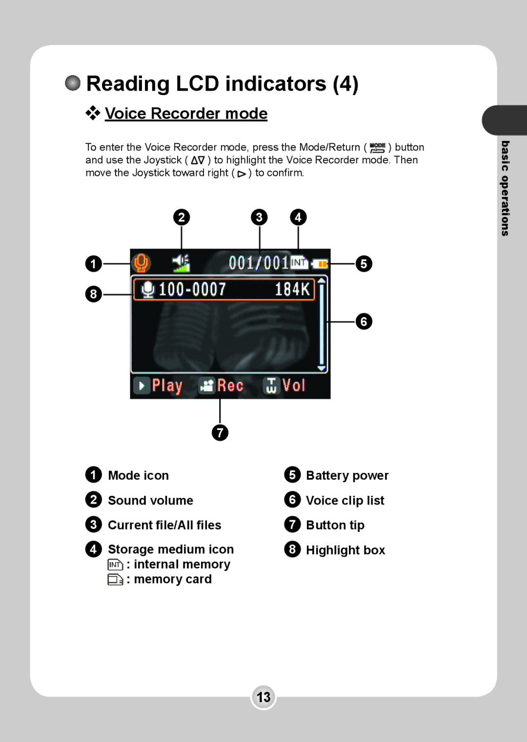 Nokia 6108 manual Voice Recorder mode 