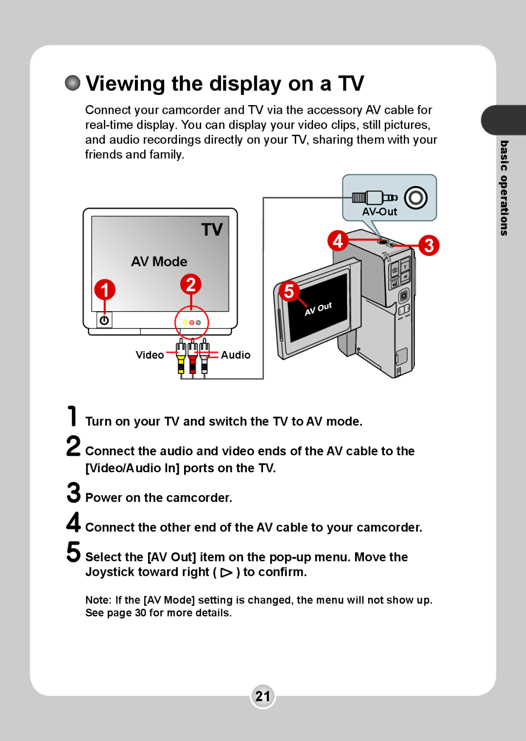 Nokia 6108 manual Viewing the display on a TV, AV Mode 