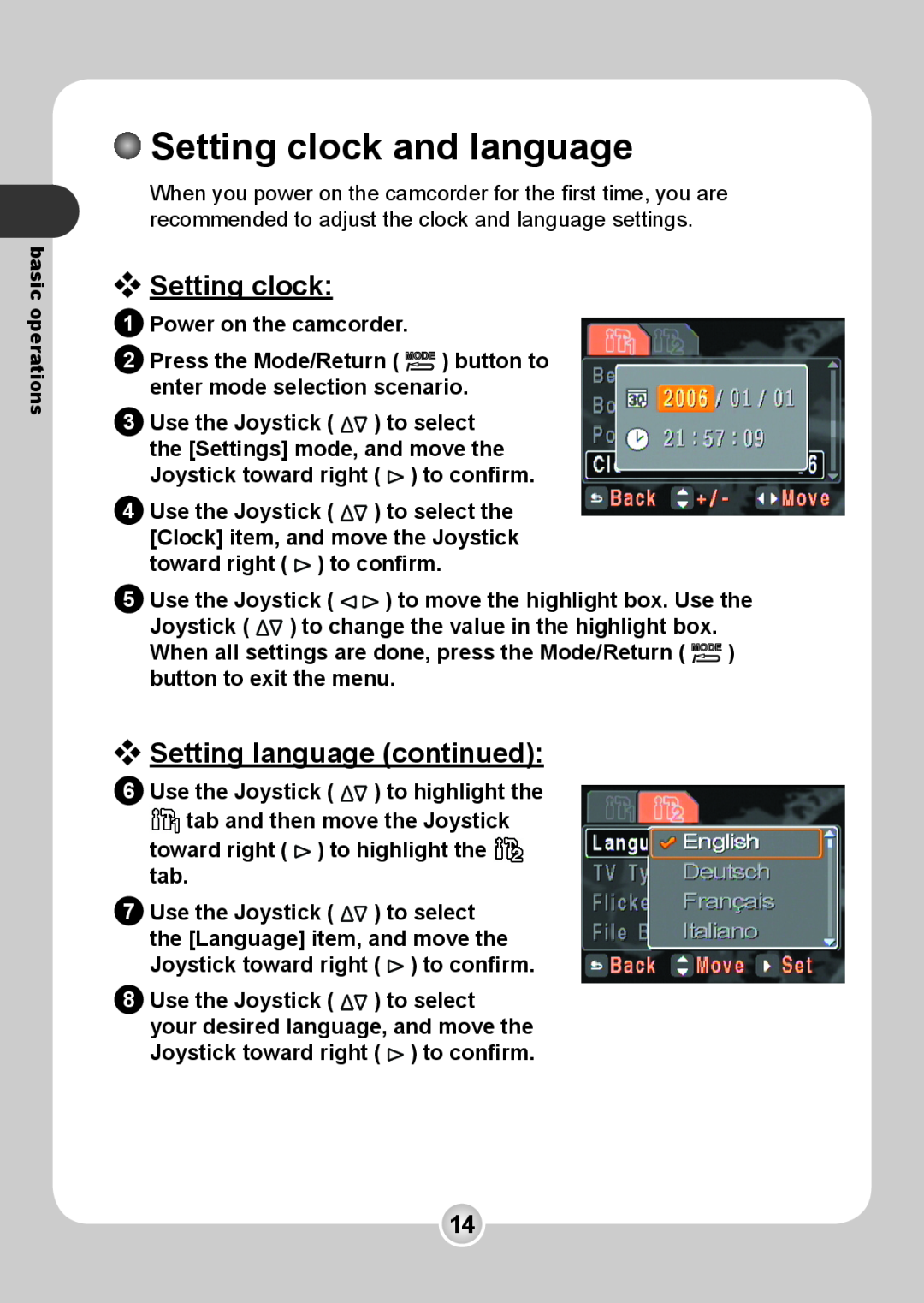 Nokia 6108 manual Setting clock and language, Setting language continued 