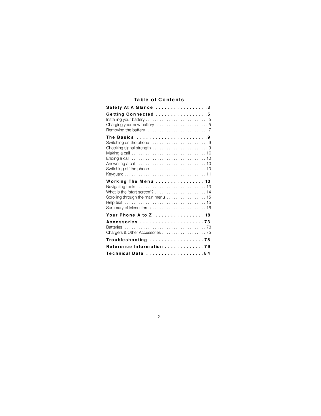 Nokia 6120 owner manual Table of Contents 