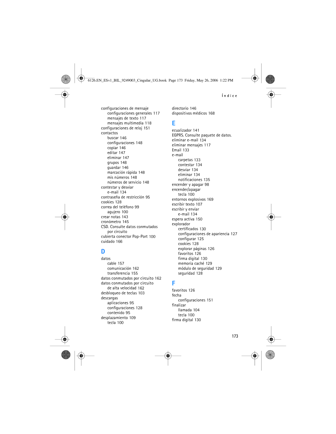 Nokia 6126 manual 173 