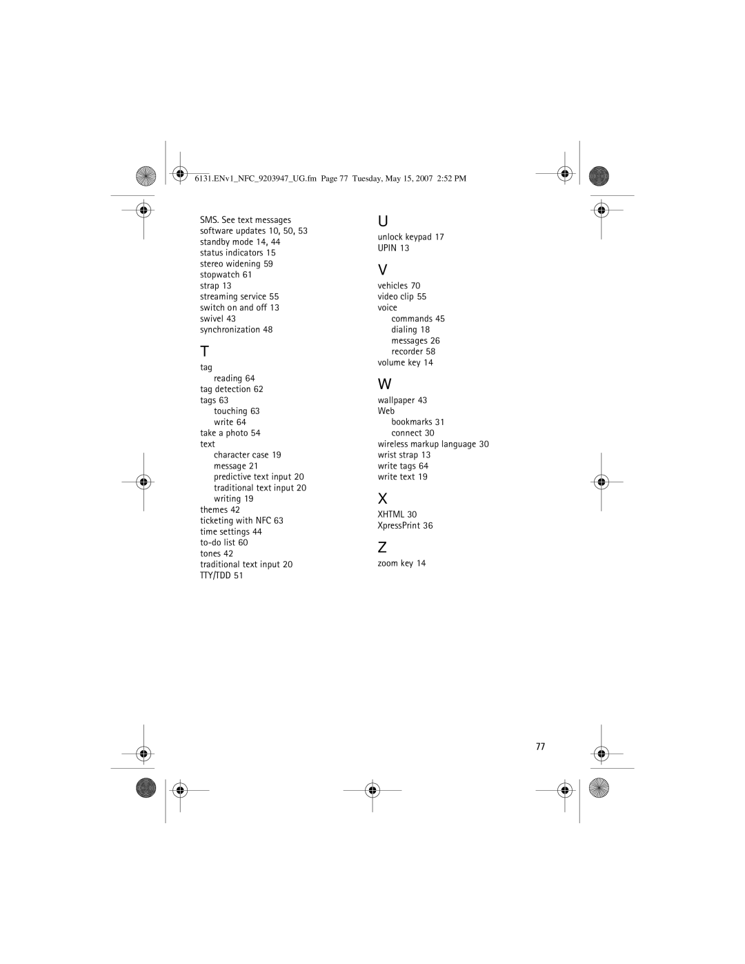 Nokia 6131 NFC manual Xhtml 