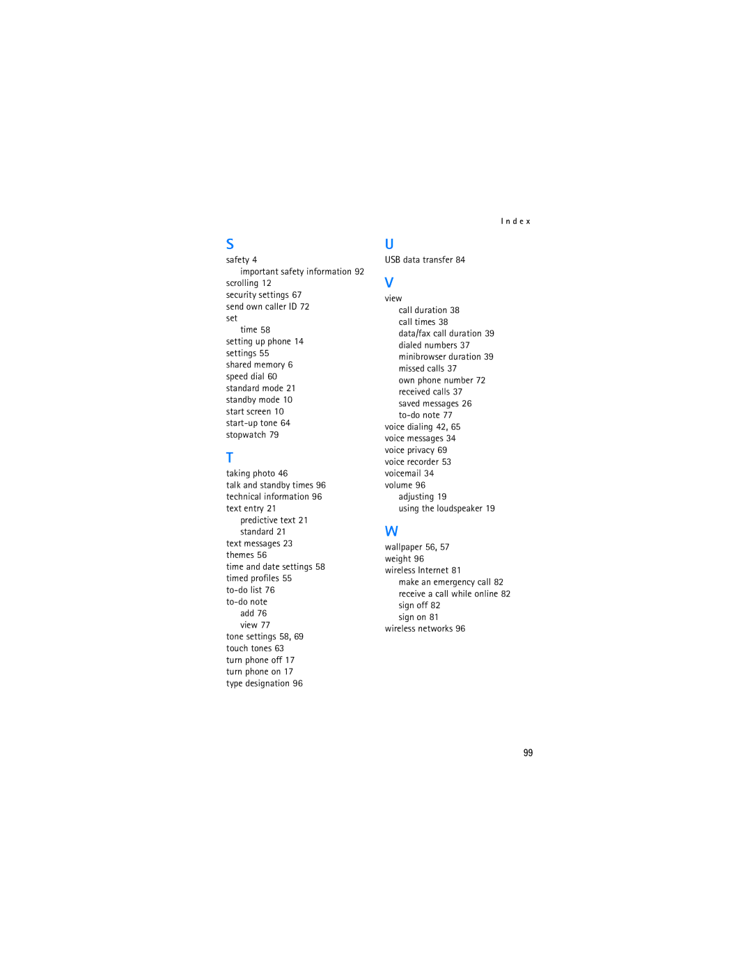 Nokia 6155i manual USB data transfer View, Adjusting Using the loudspeaker 