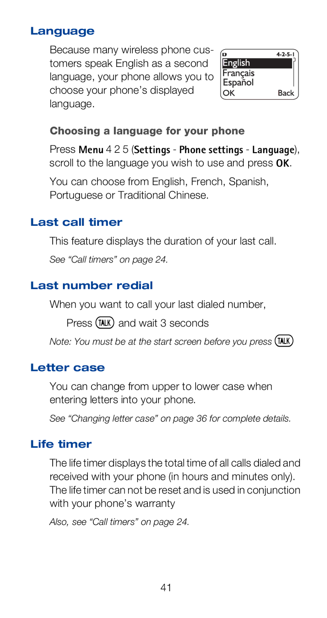 Nokia 6160i owner manual Choosing a language for your phone 