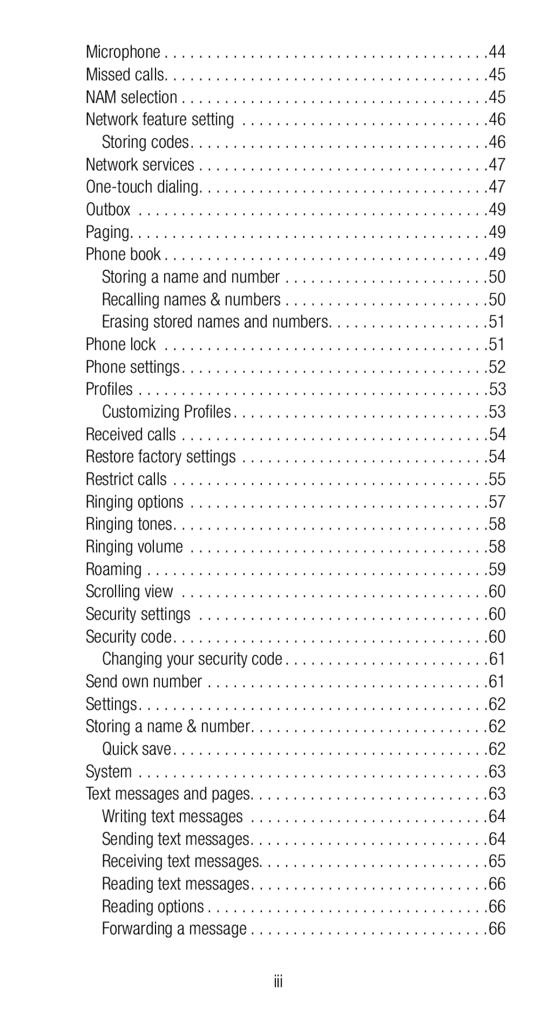 Nokia 6160i owner manual Iii 