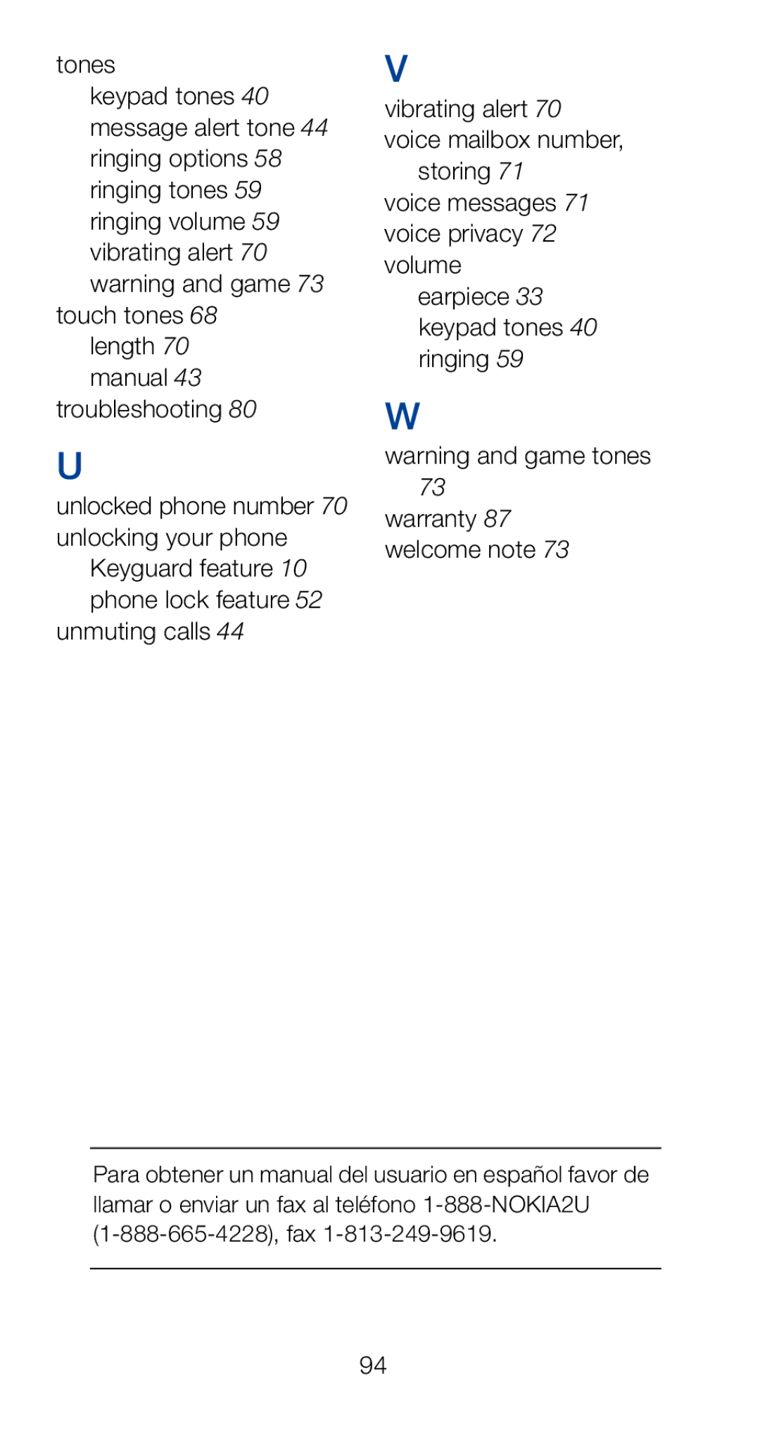 Nokia 6161i owner manual Tones 