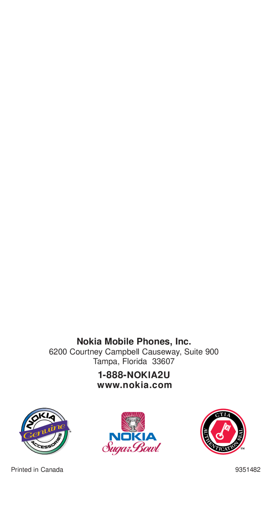 Nokia 6190 owner manual NOKIA2U 