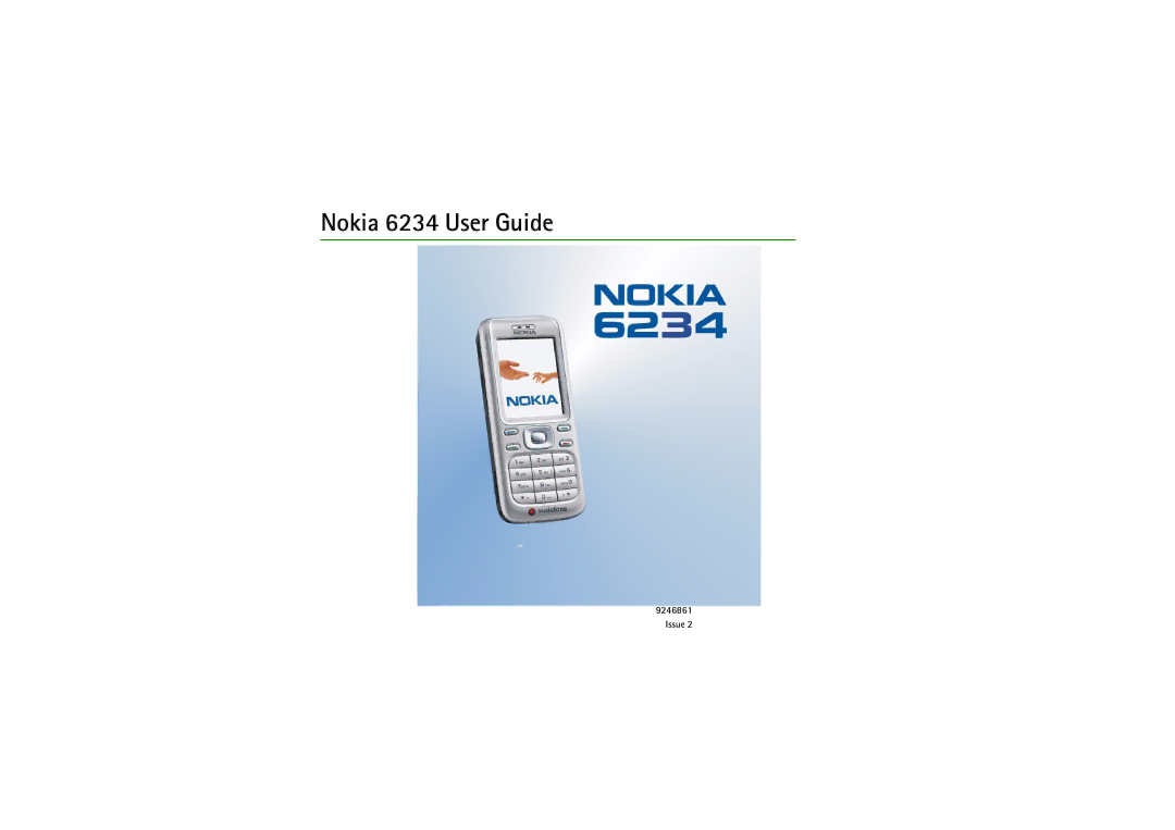 Nokia manual Nokia 6234 User Guide 