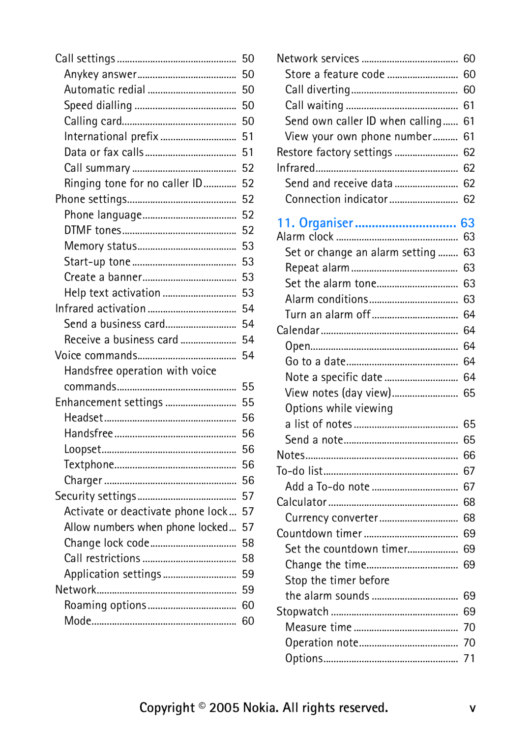 Nokia 6235 manual Options while viewing, Stop the timer before 