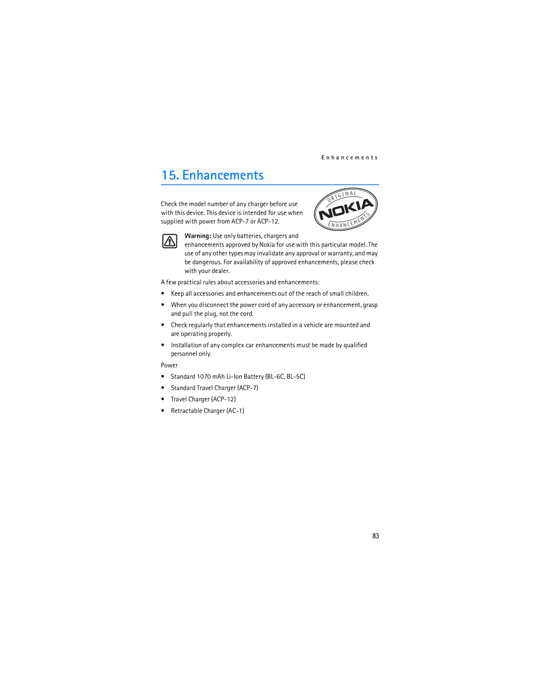 Nokia 6236i manual Enhancements 