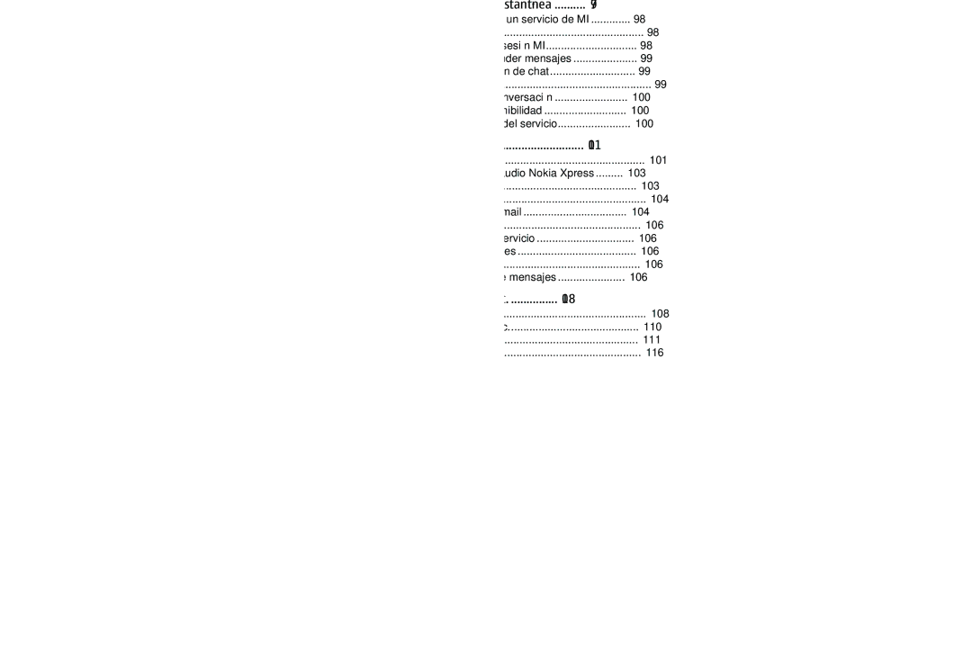 Nokia 6263 manual Contenido 