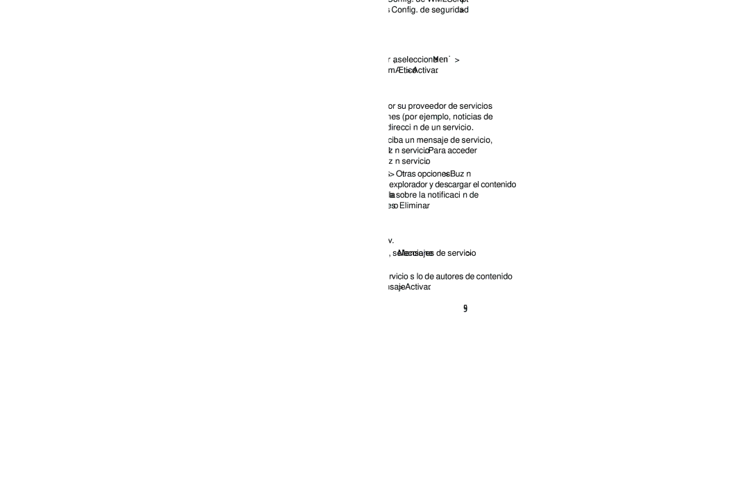 Nokia 6263 manual Config. de seguridad, Configuraciones de descarga, Buzón de t-zones, Scripts sobre conexión segura 