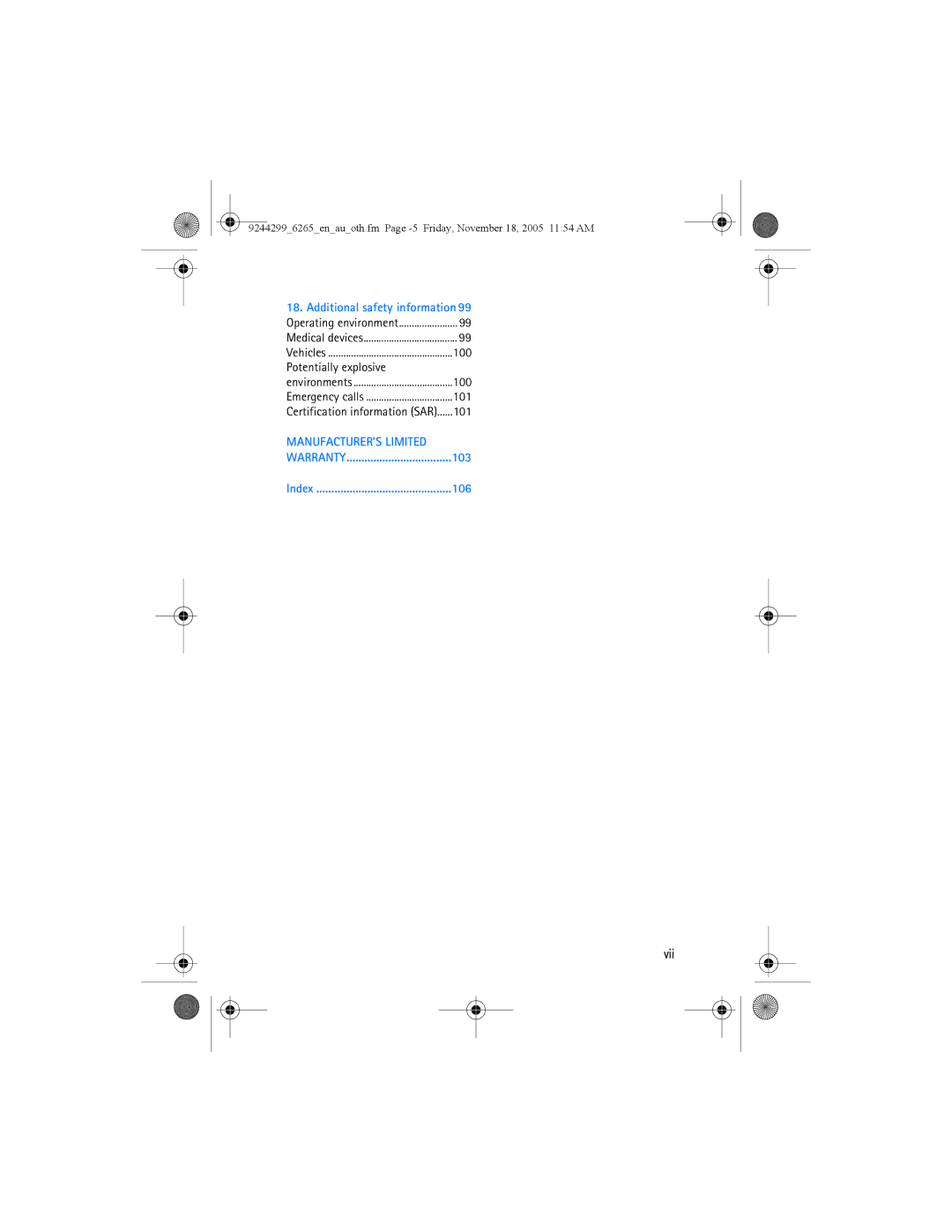 Nokia 6265 manual Additional safety information, Potentially explosive 