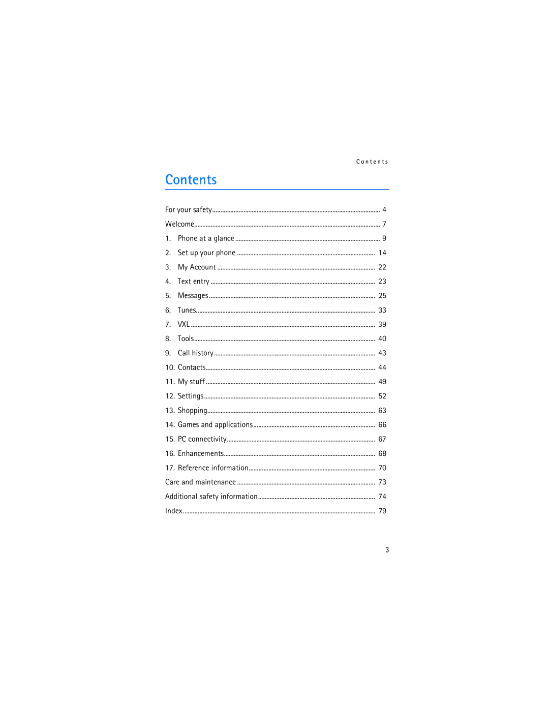 Nokia 6275i manual Contents 