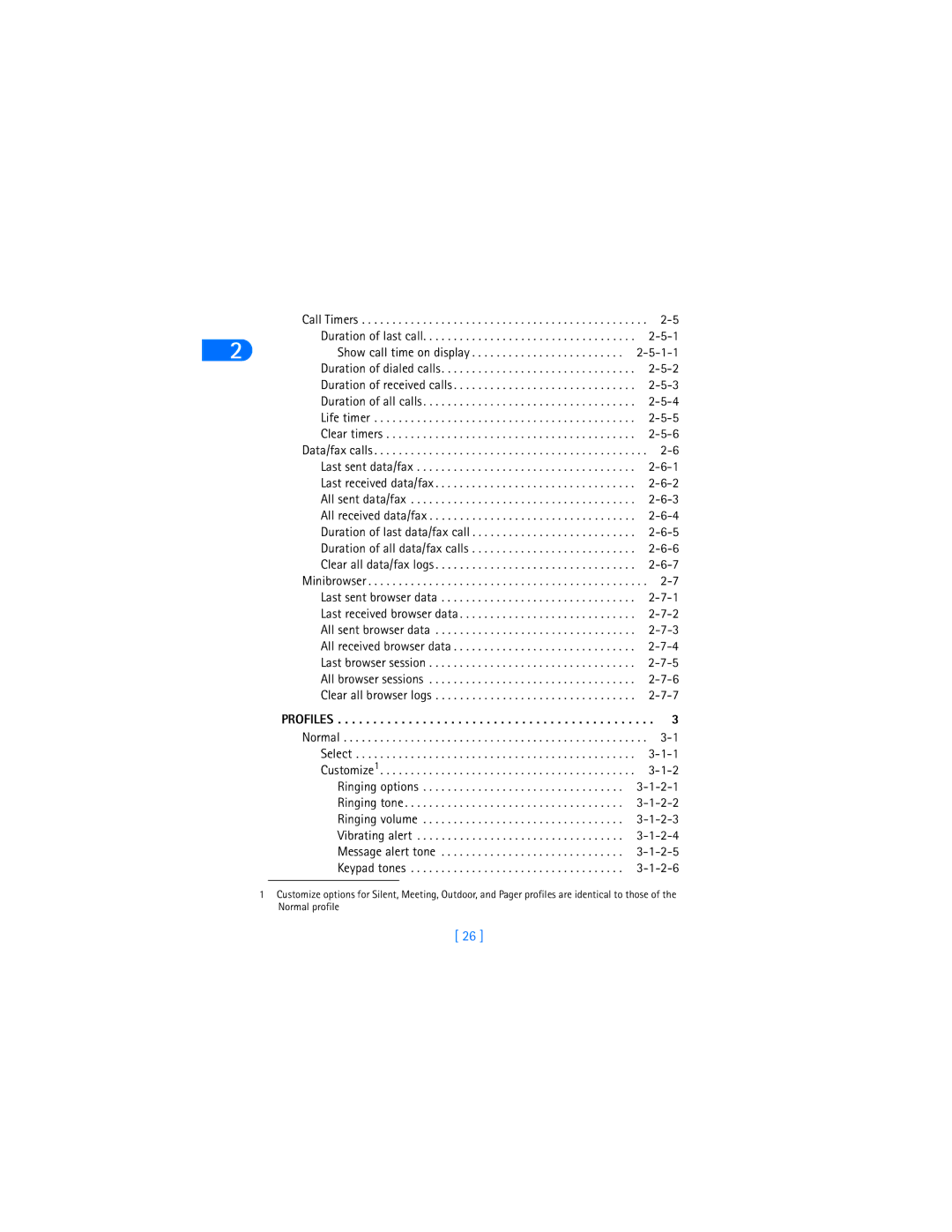 Nokia 6385 manual Profiles 