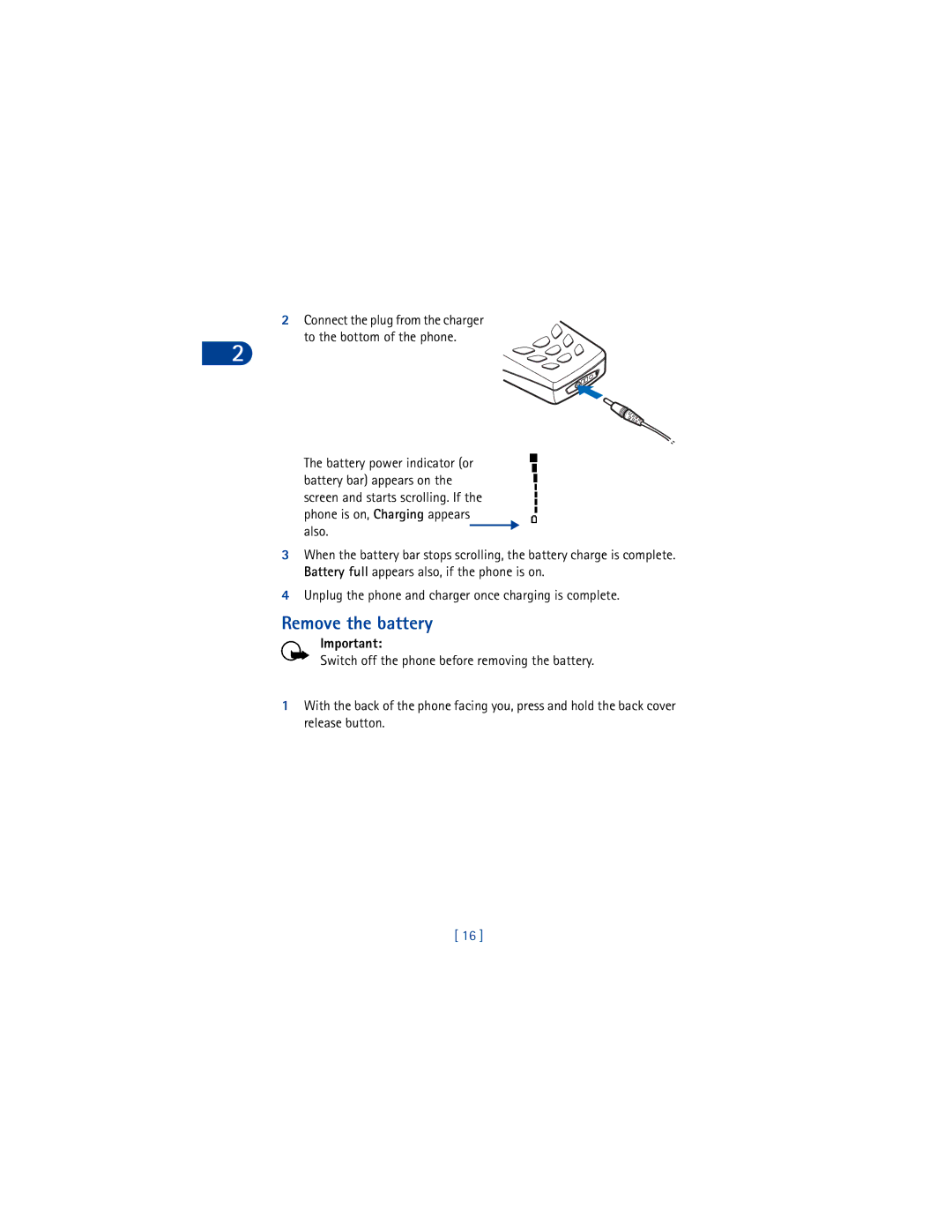 Nokia 6590 warranty Remove the battery 