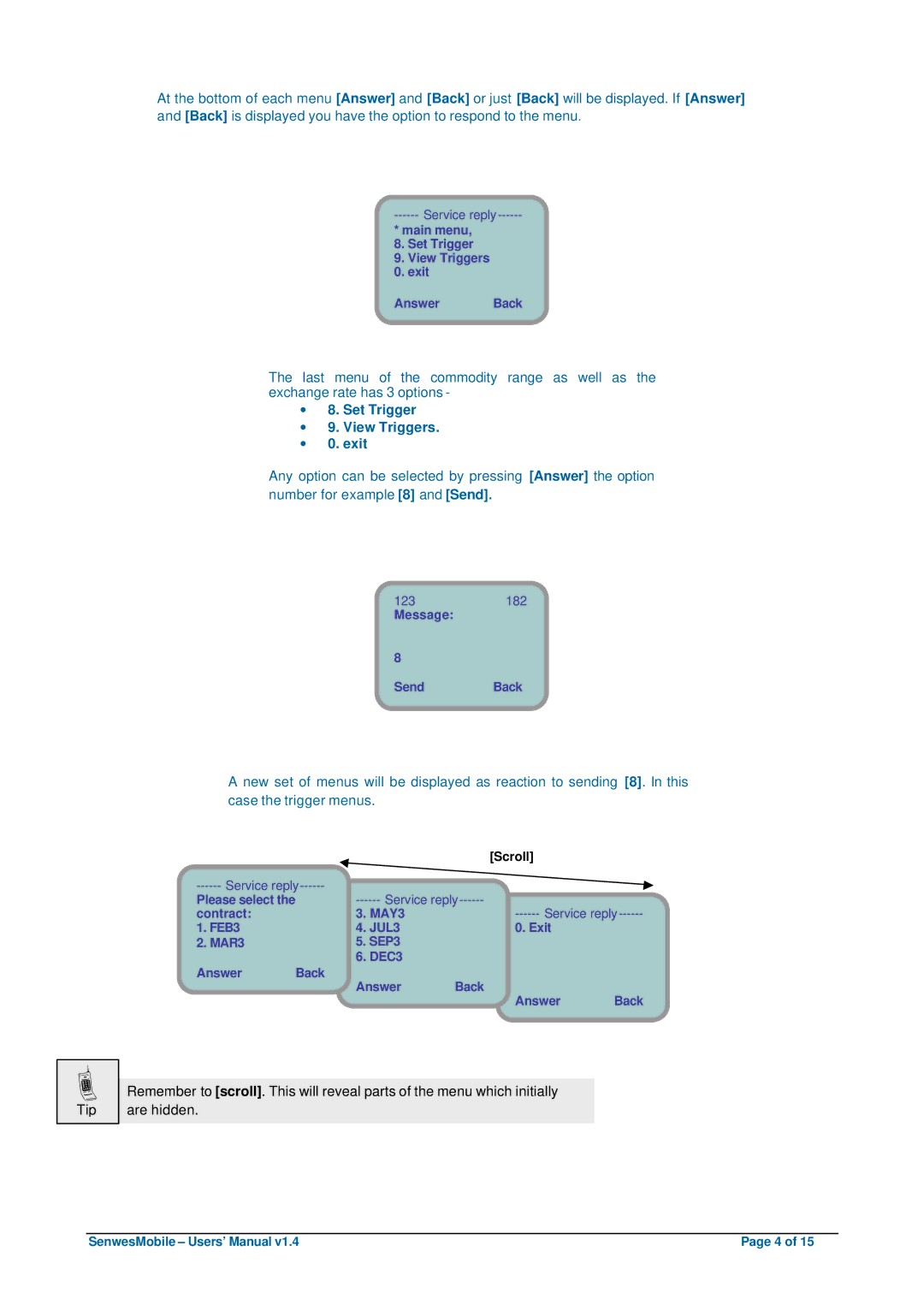 Nokia 6610 user manual ∙ 8. Set Trigger ∙ 9. View Triggers ∙ 0. exit 