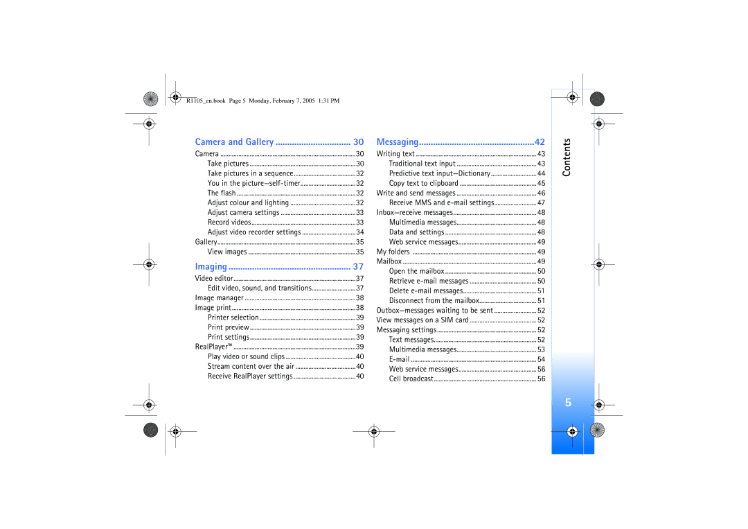 Nokia 6680 manual Predictive text input-Dictionary, Receive MMS and e-mail settings 