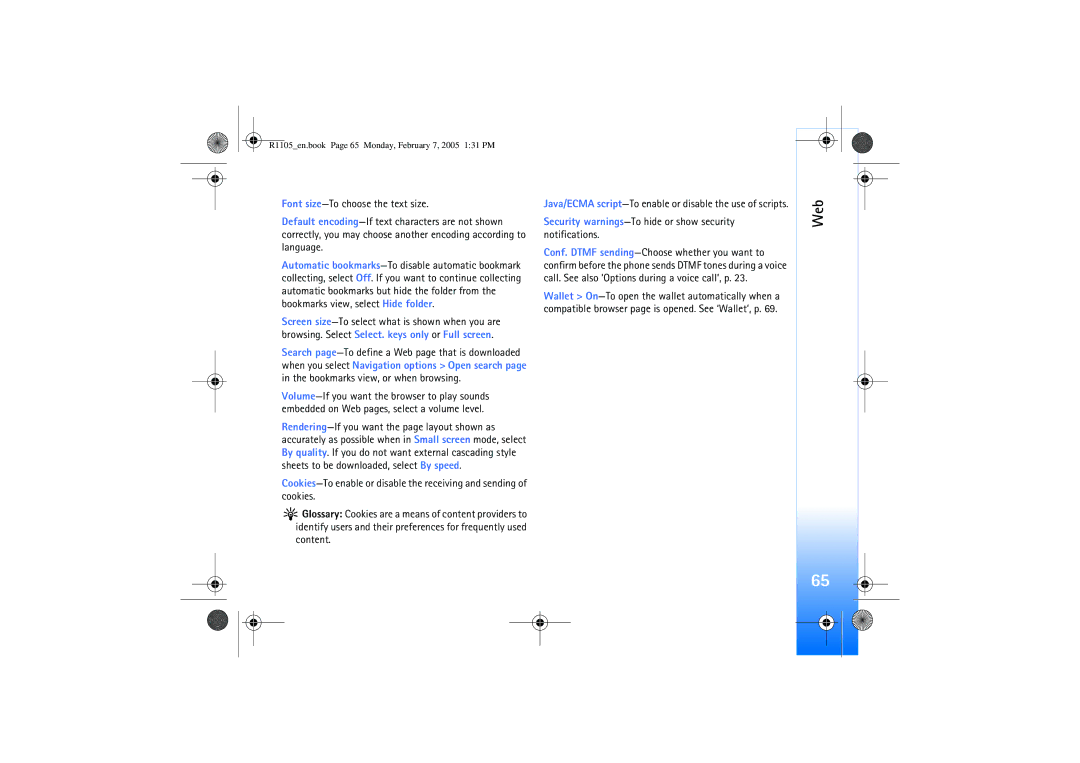 Nokia 6680 manual Security warnings-To hide or show security notifications 