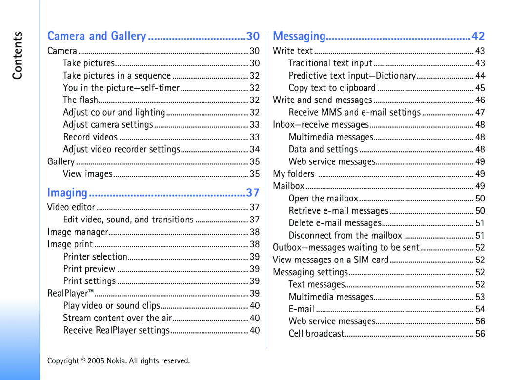 Nokia 6681 manual Predictive text input-Dictionary, Receive MMS and e-mail settings 