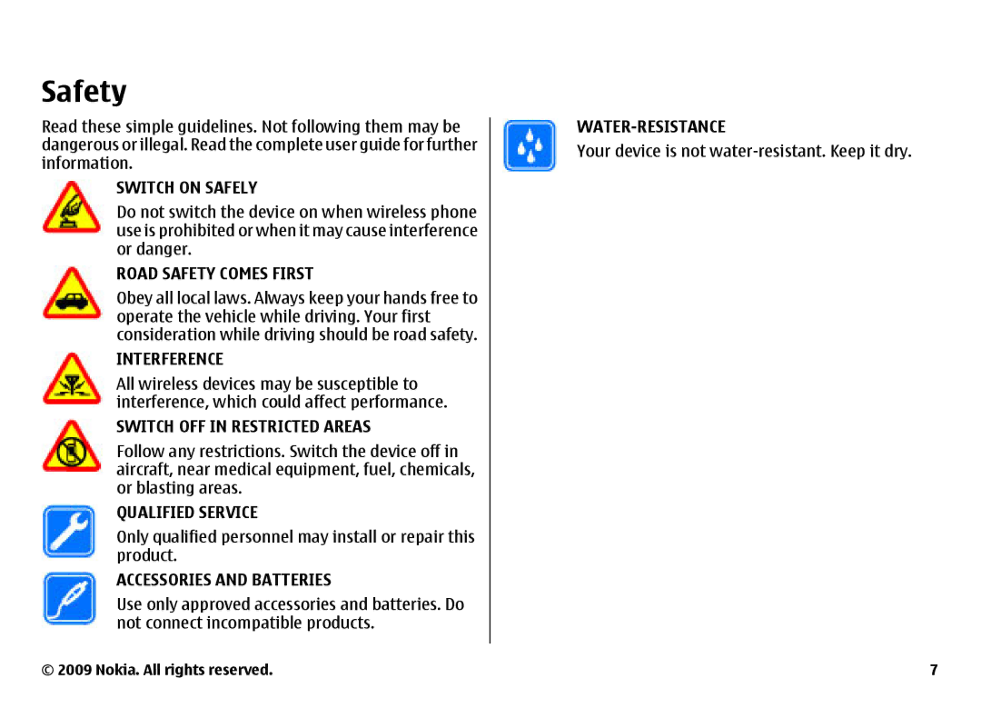 Nokia 6700 manual Safety, Only qualified personnel may install or repair this product 