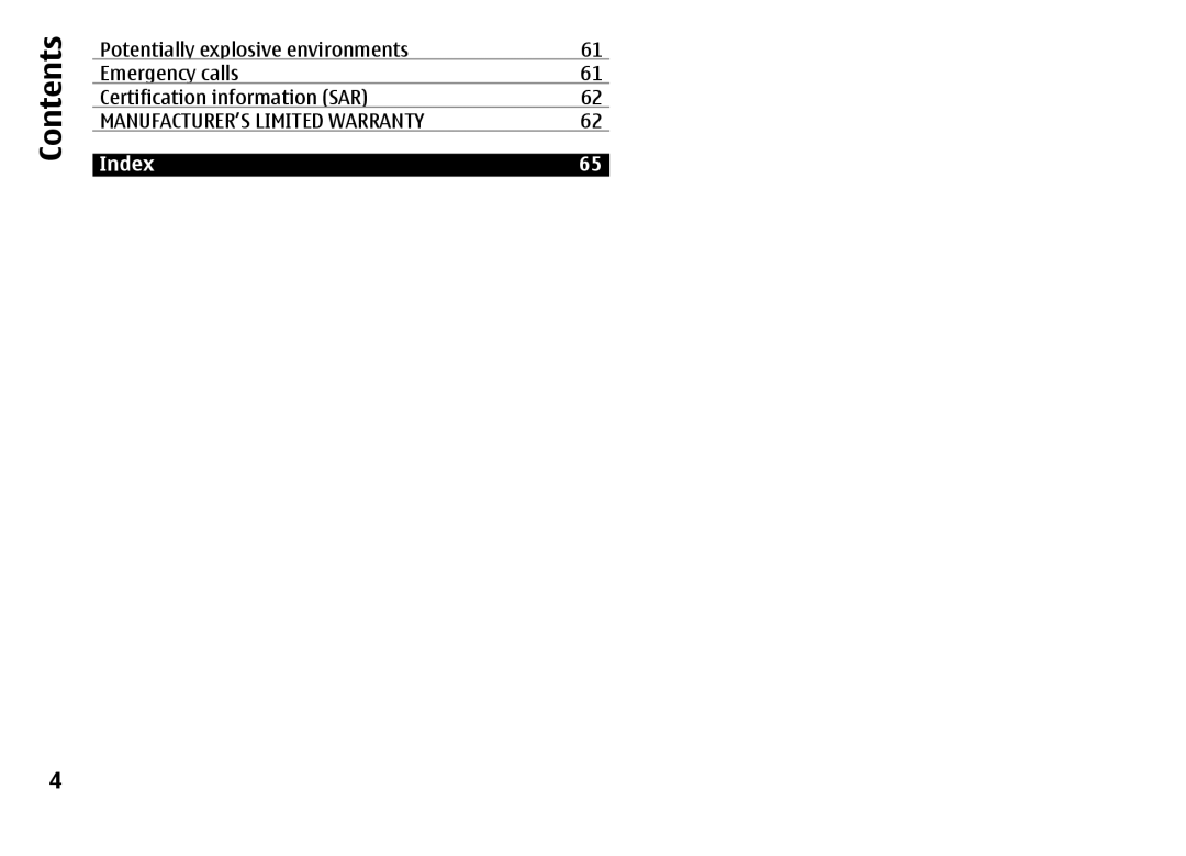 Nokia 6788 manual 61 61 62 