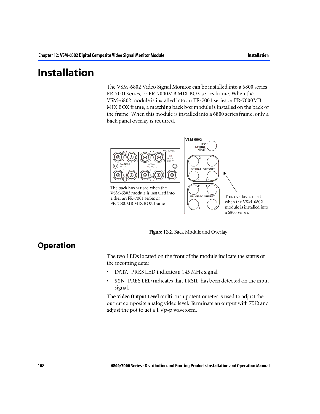 Nokia 7000 Series, 6800 Series operation manual Back Module and Overlay 