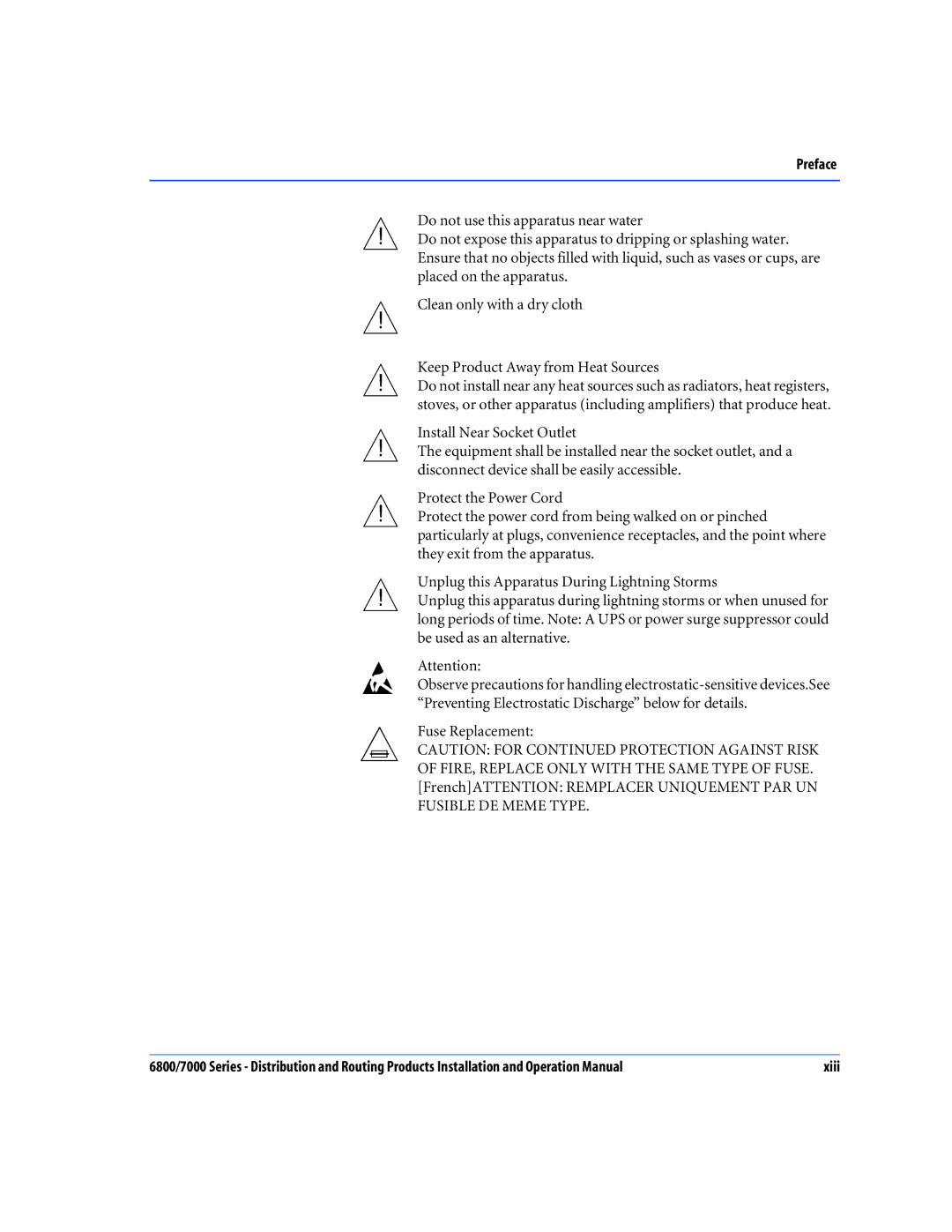 Nokia 6800 Series, 7000 Series operation manual Xiii 