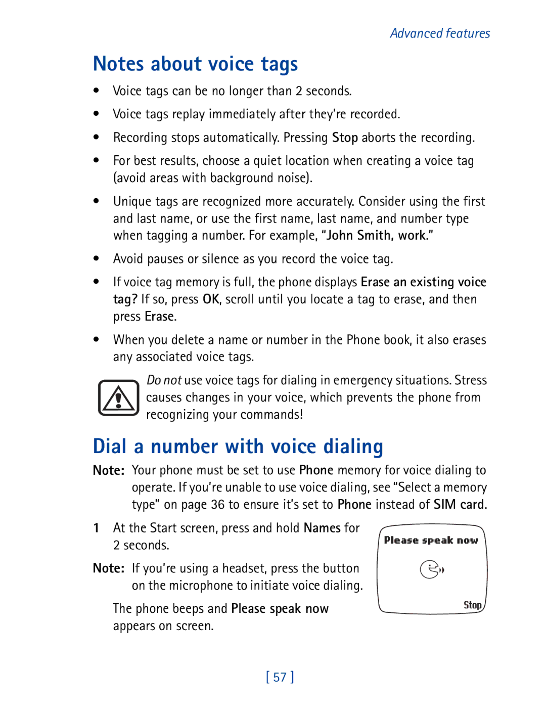 Nokia 7190 manual Dial a number with voice dialing 