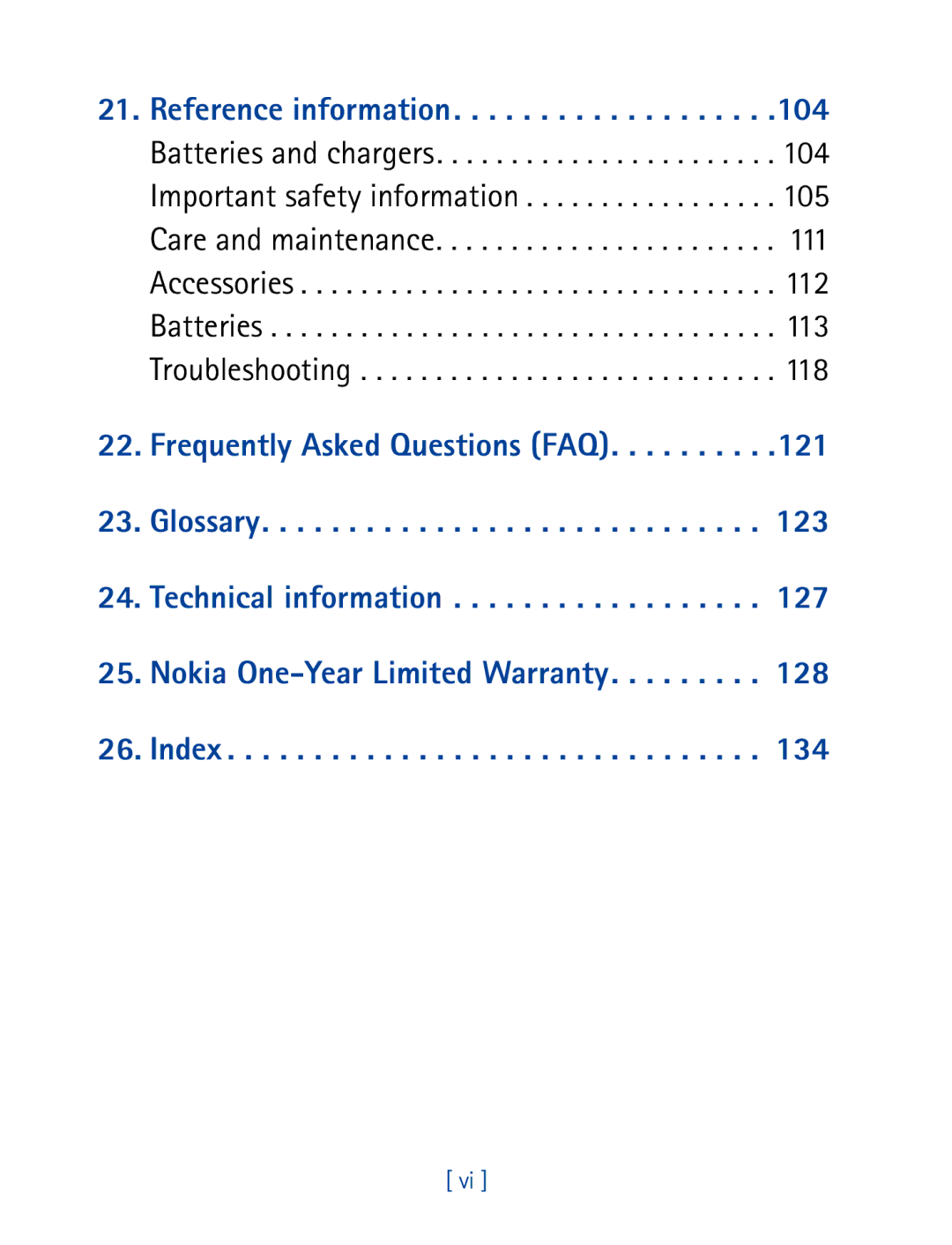 Nokia 7190 manual Reference information 