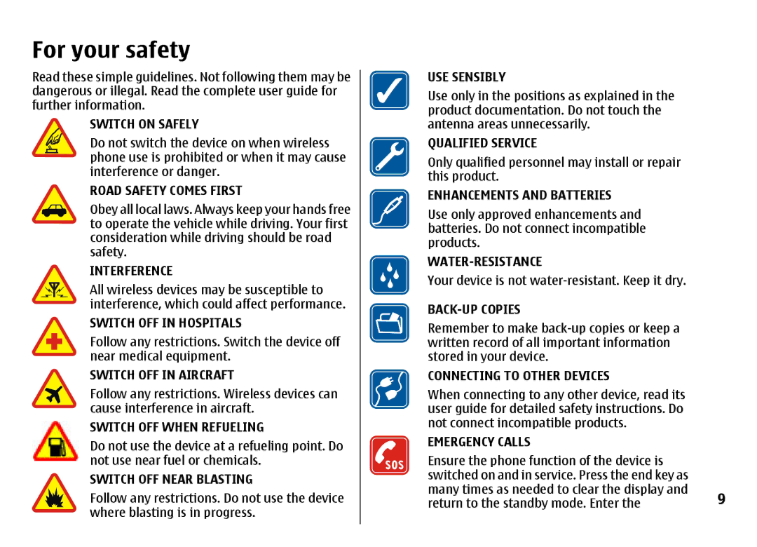 Nokia 7500 Prism manual For your safety, Only qualified personnel may install or repair this product 