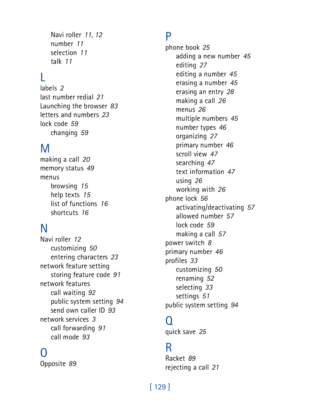 Nokia 7610 manual 129 