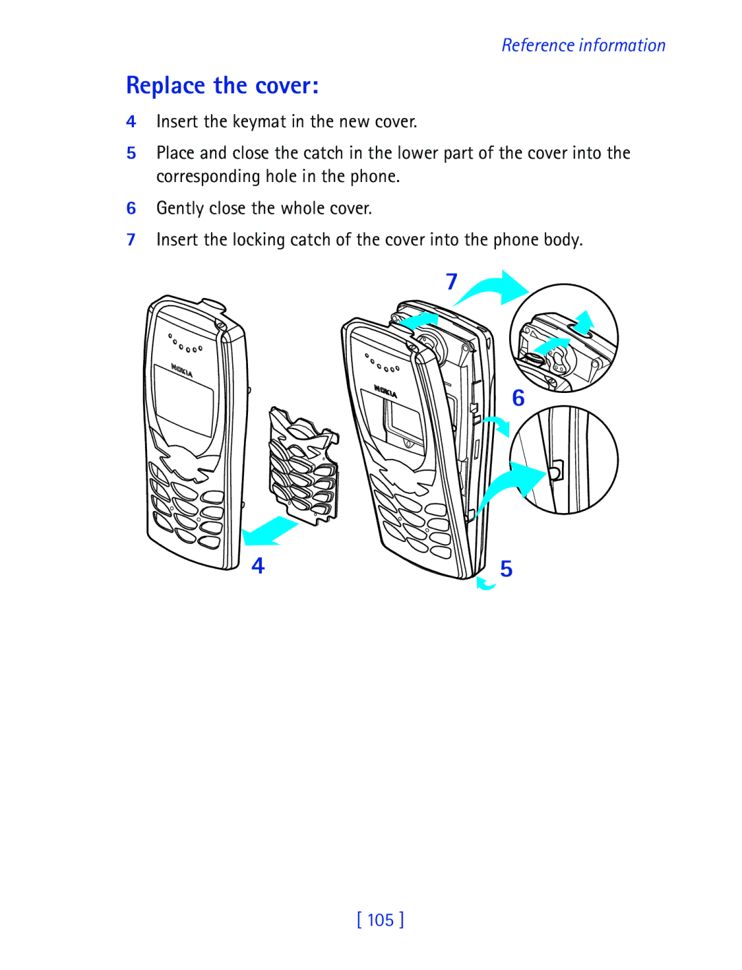 Nokia 8270 warranty Replace the cover 