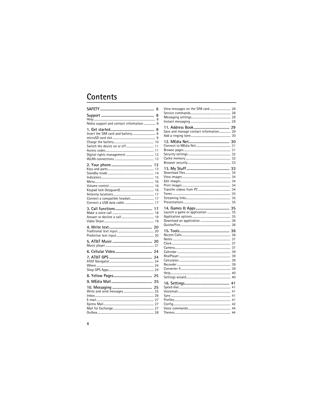 Nokia 9210644 manual Contents 