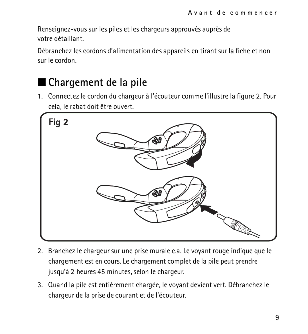 Nokia 9232254 manual Chargement de la pile 