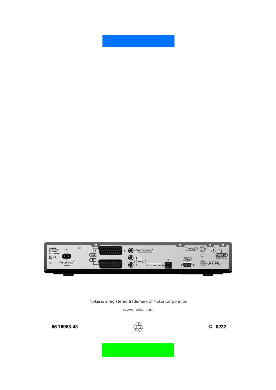 Nokia 9802 S owner manual 0232 