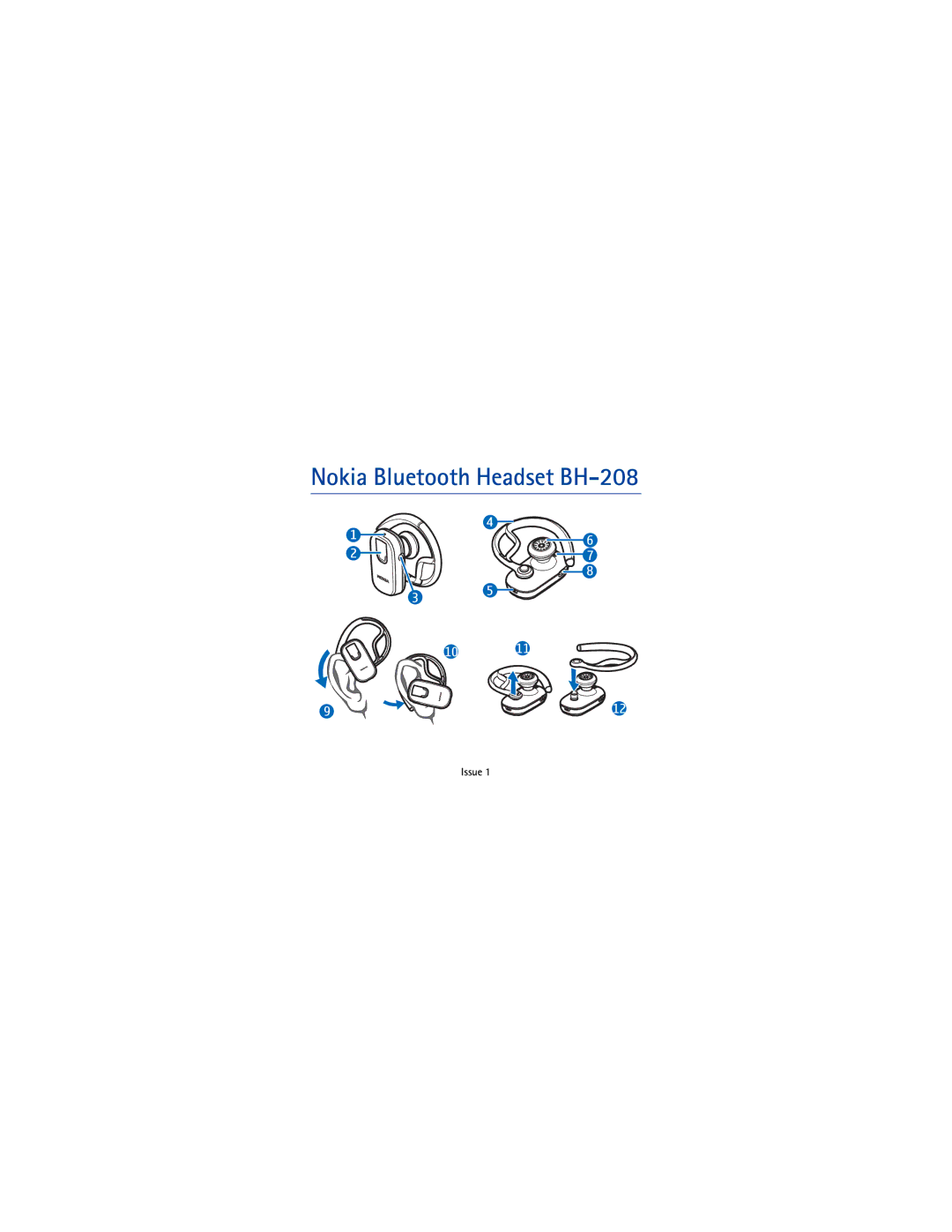 Nokia manual Nokia Bluetooth Headset BH-208 