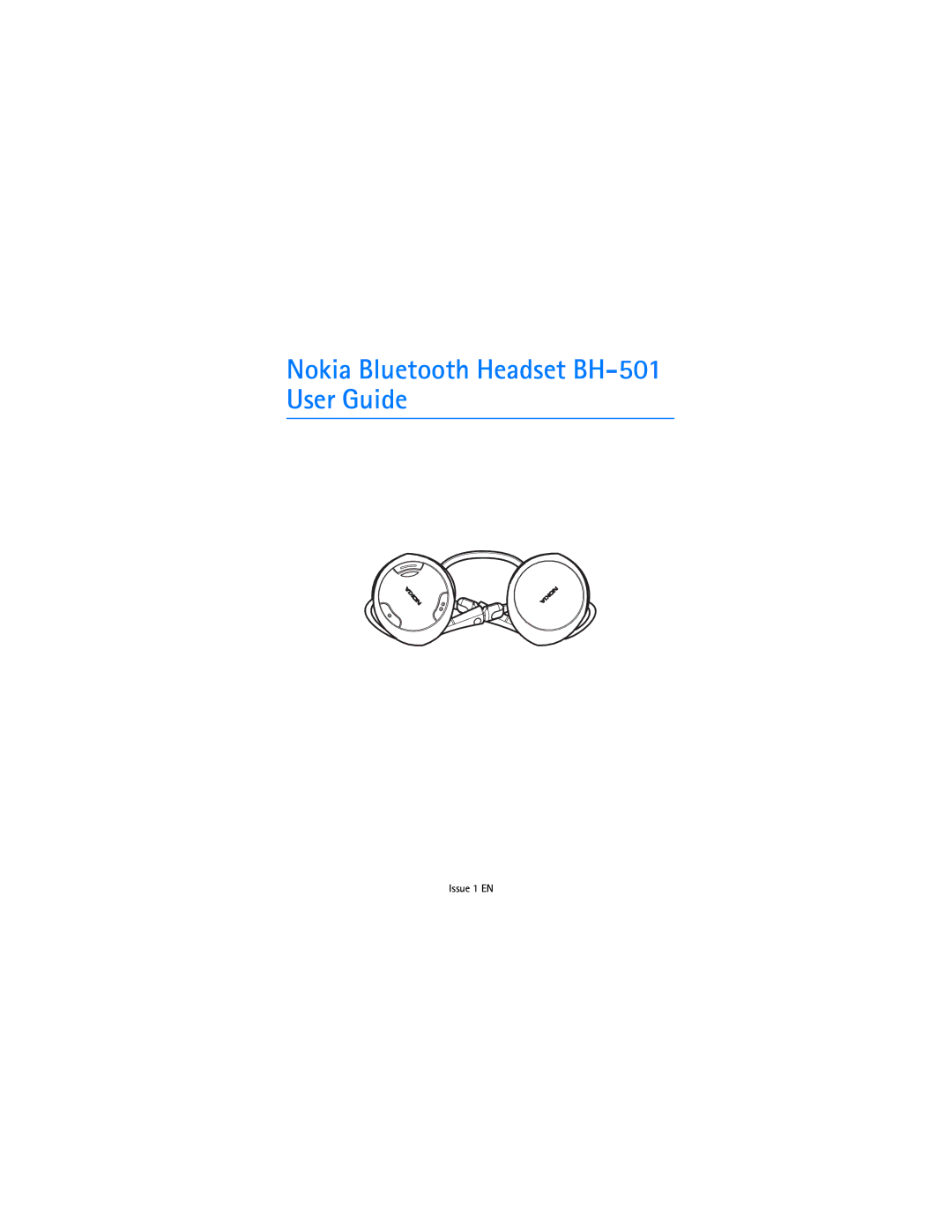 Nokia manual Nokia Bluetooth Headset BH-501 User Guide 