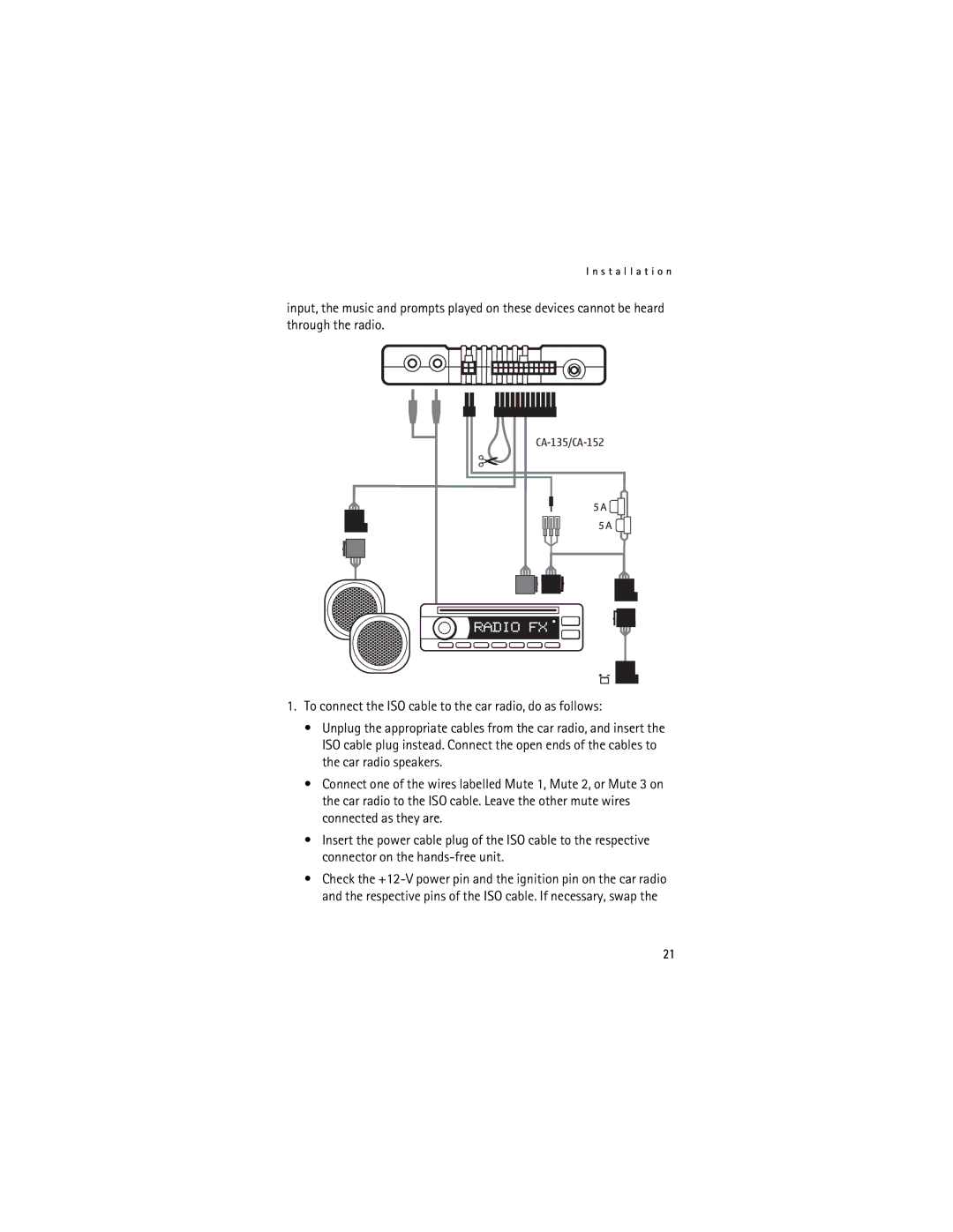 Nokia CK-100 manual CA-135/CA-152 