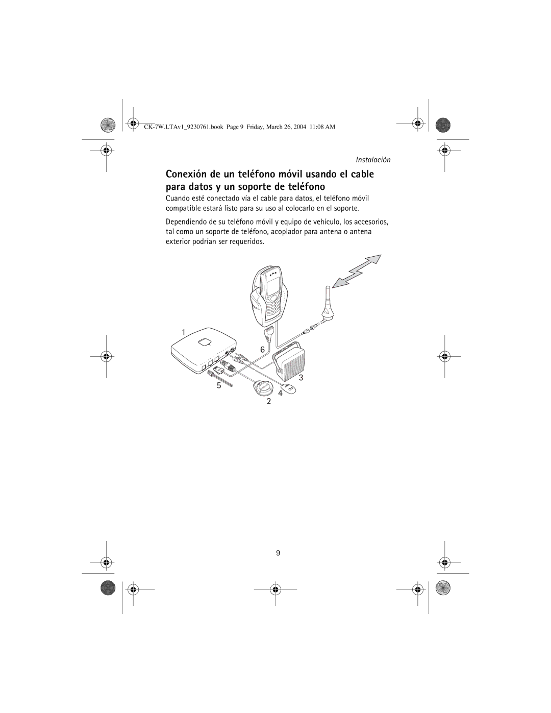 Nokia CK-7W manual Instalación 