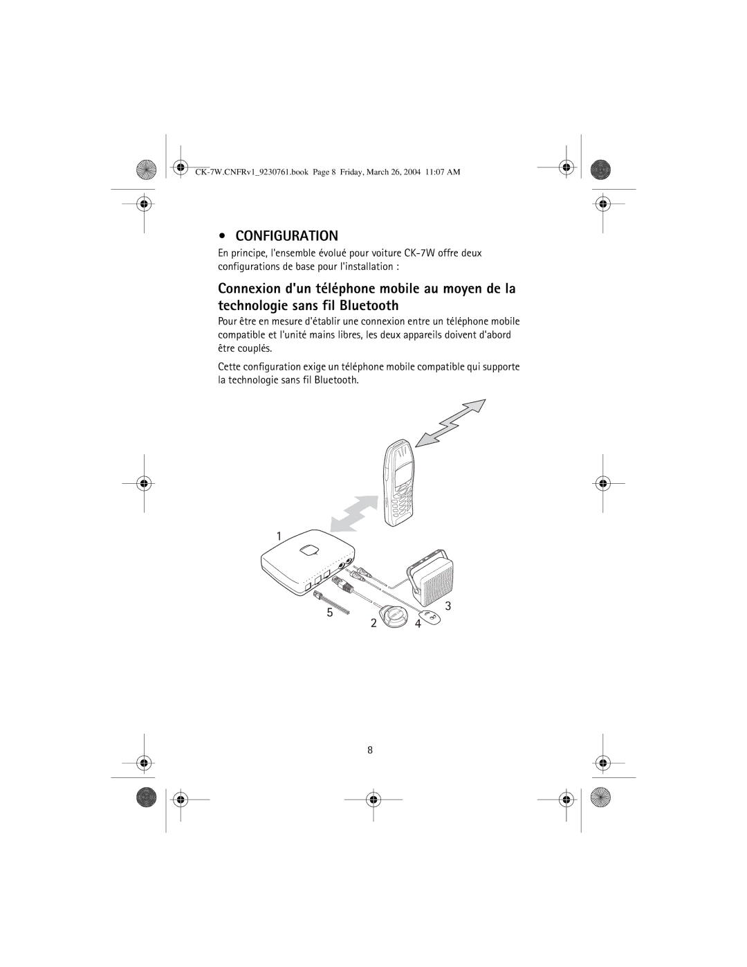 Nokia CK-7W manual Configuration 